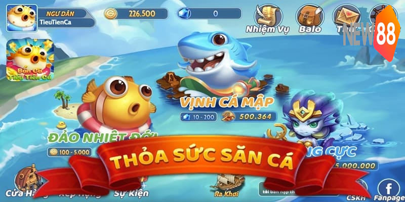Một số sảnh game hấp dẫn tại bắn cá tiểu tiên cá